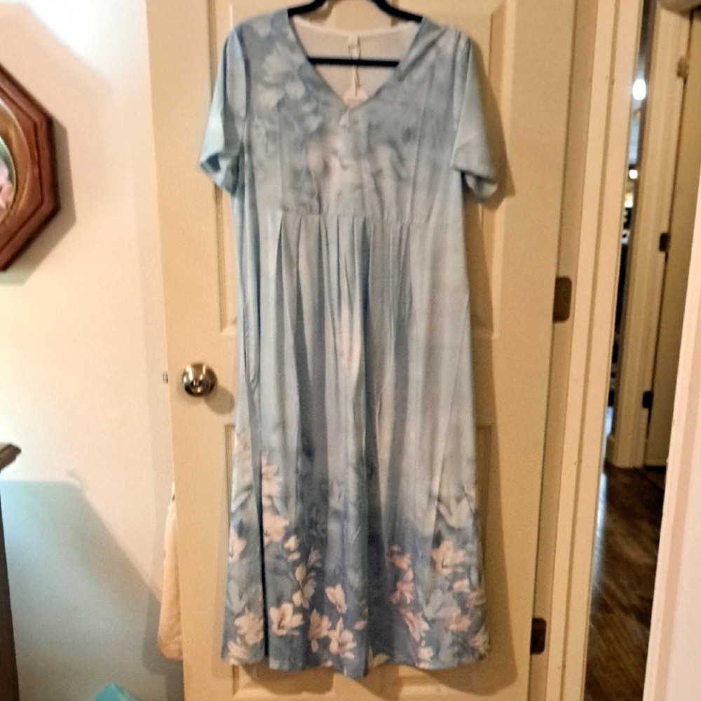 Nwt Light Blue Floral Dress